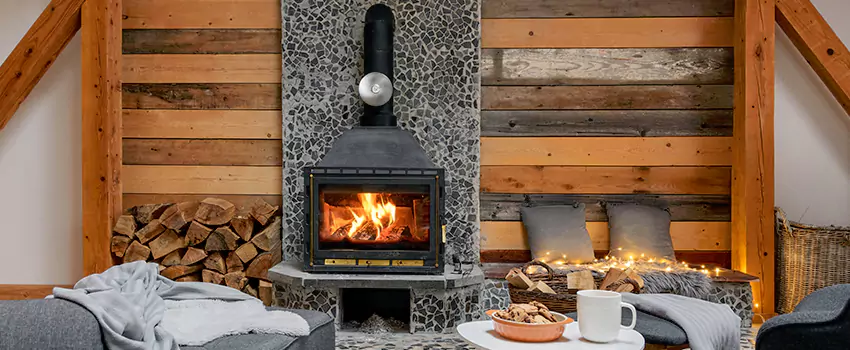 Thelin Hearth Products Direct Vent Gas Stove Fireplace Inspection in Tumwater, Washington